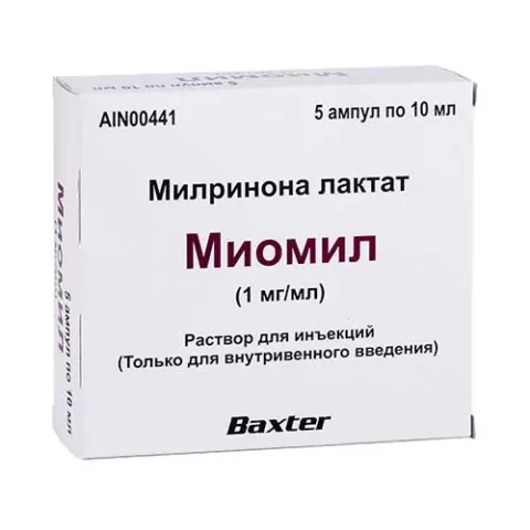 Миомил р-р д/ин 1мг/мл 10мл №5 Миомил р-р д/ин 1мг/мл 10мл №5