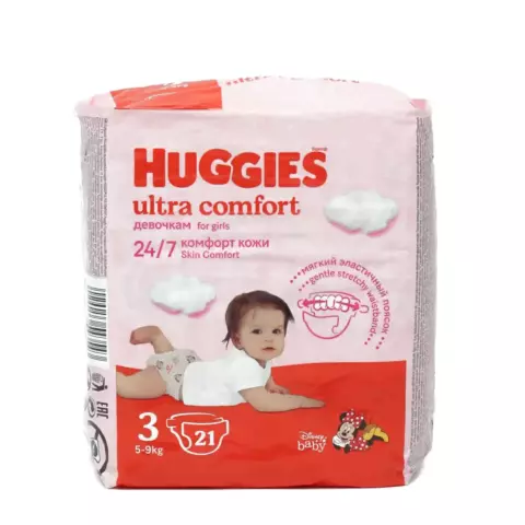 Подг.Huggies Ultra Comf(3) Conv Girl №21 Подг.Huggies Ultra Comf(3) Conv Girl №21