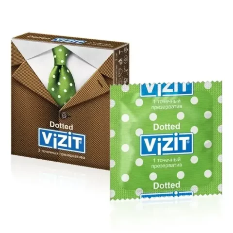 Презервативы VIZIT Dotted (точечные) №3 Презервативы VIZIT Dotted (точечные) №3